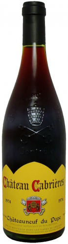 Châteauneuf-du-Pape Rouge, Château Cabriéres, Côtes-du-Rhône (1974)