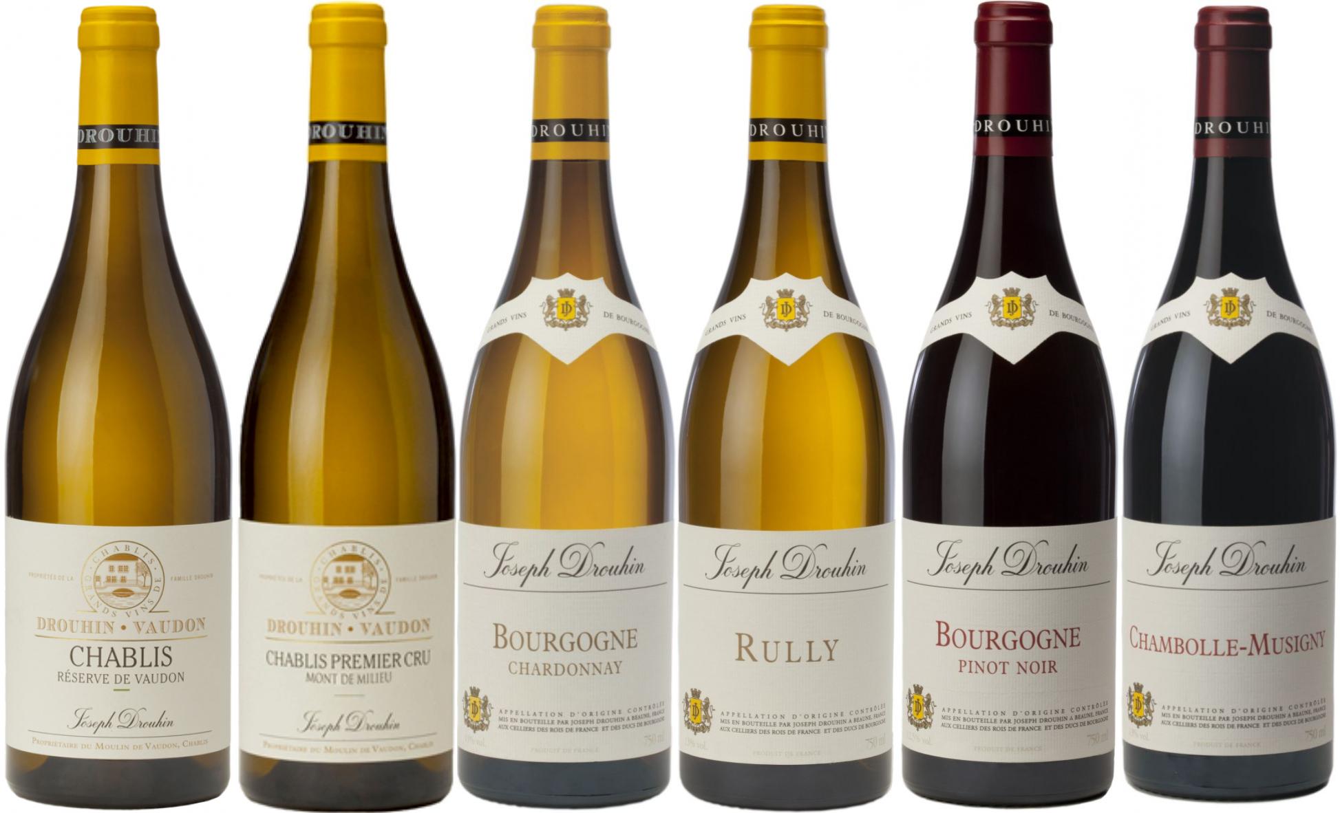 kolekce 6 vybraných lahví - 6x Joseph Drouhin