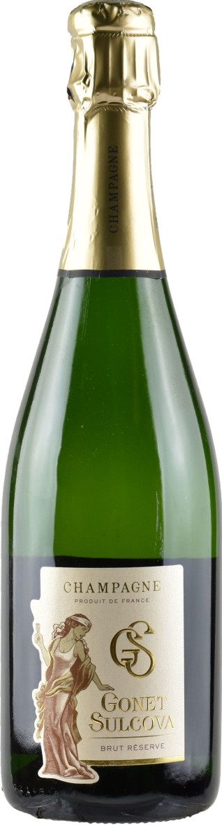 Capsule de champagne GONET-SULCOVA 19b. Métal noir et blanc